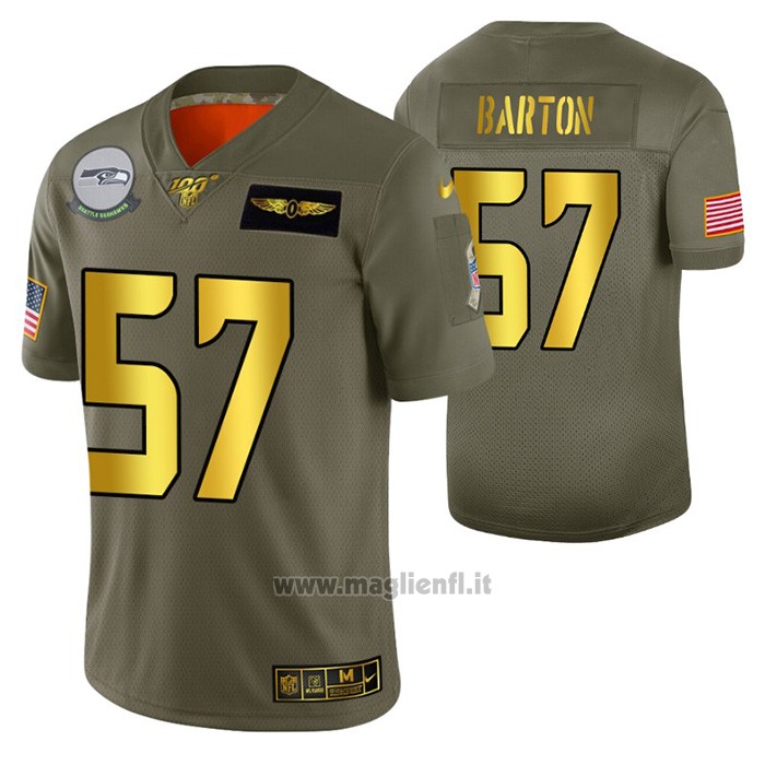Maglia NFL Limited Seattle Seahawks Cody Barton 2019 Salute To Service Verde